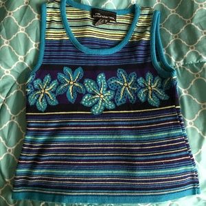 90’s Vintage Cropped Sweater Tank Top